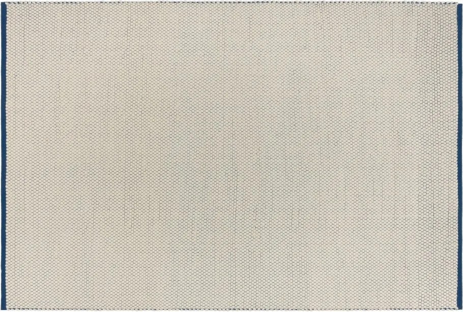 Син/бежов ръчно изработен вълнен килим 200x300 cm Lenu – noo.ma