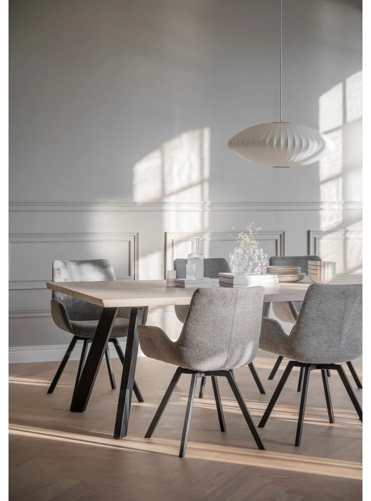 Сиви тапицирани трапезни столове в комплект 2 бр. Norwell – Rowico
