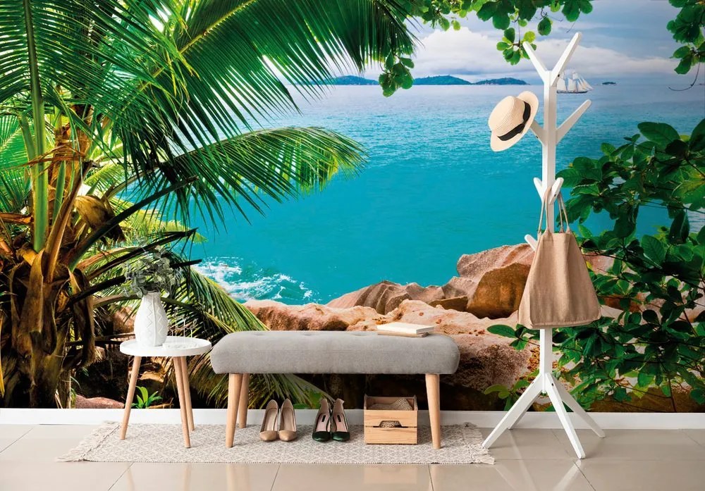 Тапет – Лодка в открито море