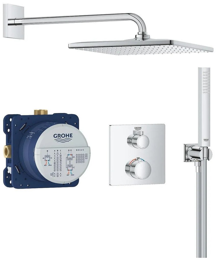 Grohtherm Душ гарнитура с Rainshower Mono 310 Cube
