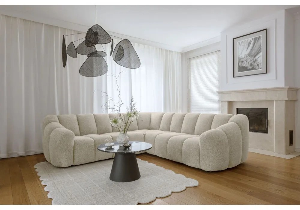 Бежов ъглов диван Shell – Miuform