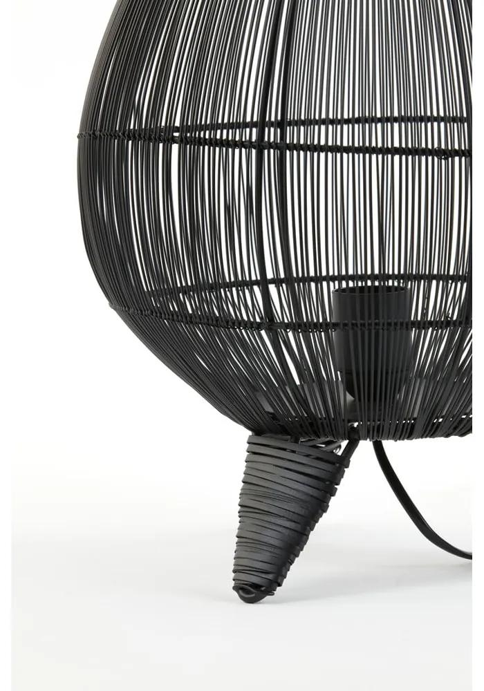 Черна настолна лампа (височина 37 cm) Yumi - Light &amp; Living