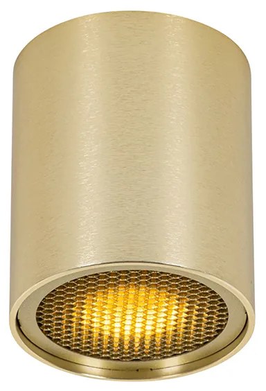 Дизайнерски повърхностно монтиран прожектор златен GU10 50mm - Tubo Honey