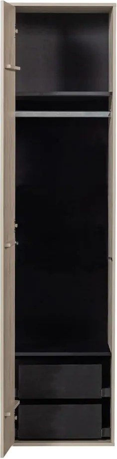 Кремав модулен гардероб от борова дървесина 400x200 cm Daily – vtwonen