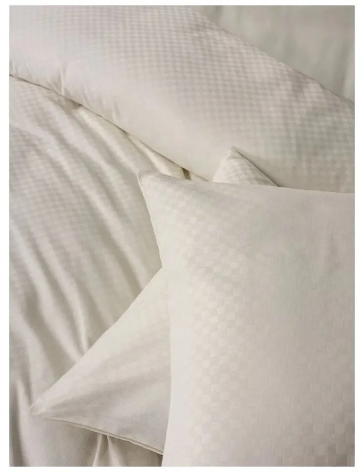 Бежово единично спално бельо от памук Renforcé 140x200 cm Checkered – Mila Home Luxury