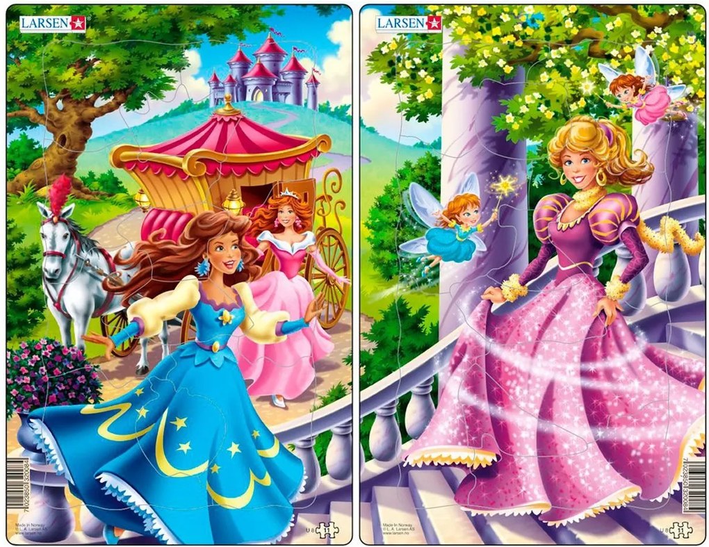 Larsen - Пъзел: Серия "Принцеси" – 11 части, среден