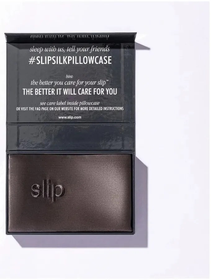 Копринена калъфка за възглавница 51x76 cm Charcoal – slip