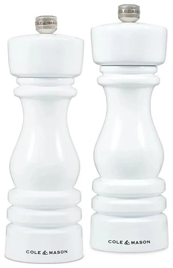 Cole&Mason - Комплект мелнички за сол и пипер LONDON 2 бр 18 см бук/бял