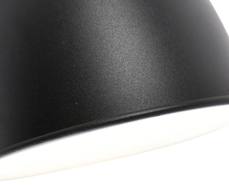 Индустриален стенен аплик черен с регулируема ръка - Merle