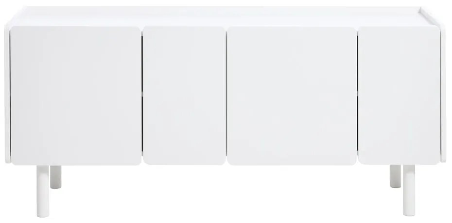 Бял скрин 160x70x45 cm Bera – Unique Furniture