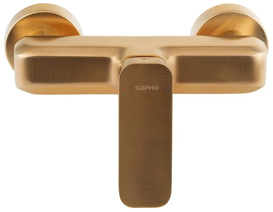 Стенна душ батерия в златист цвят (1 изход) Spy – Sapho