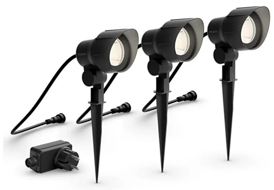 Philips - Комплект 3x LED външни прожектори GARDENLINK LED/6W/230V 2700K IP44
