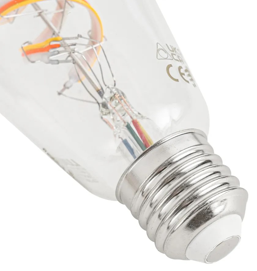 Интелигентни димируеми LED крушки E27 ST64 RGBW 4W 250lm 2700K