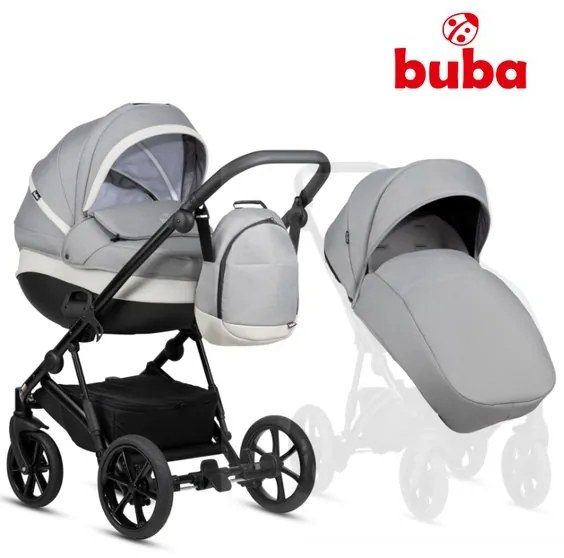 Бебешка количка 2в1 Zaza 2 BUBA - Warm Grey