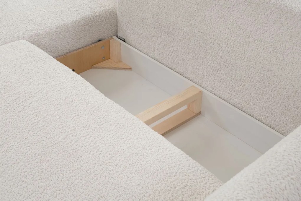 Ъглов диван Laurie-Крем