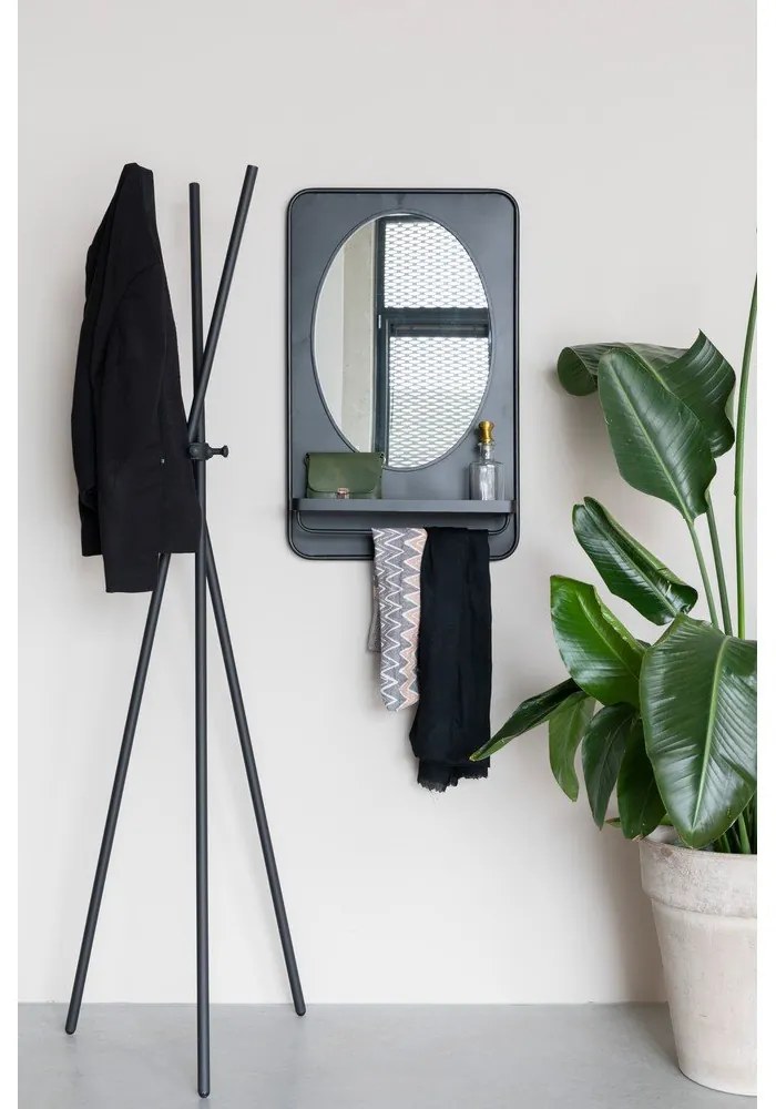 Стенно огледало с рафт 50x80 cm Pascal - White Label