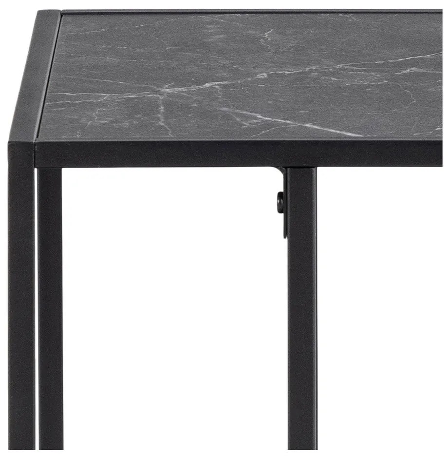 Странична масичка с плот от имитация на мрамор 43x35 cm Infinity – Actona