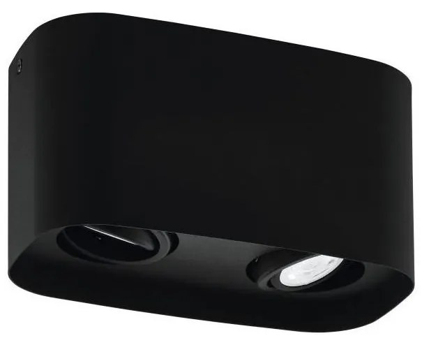 Eglo 31098 - LED точково осветително тяло MENDOZA 2xLED/4,7W/230V 3000K черно