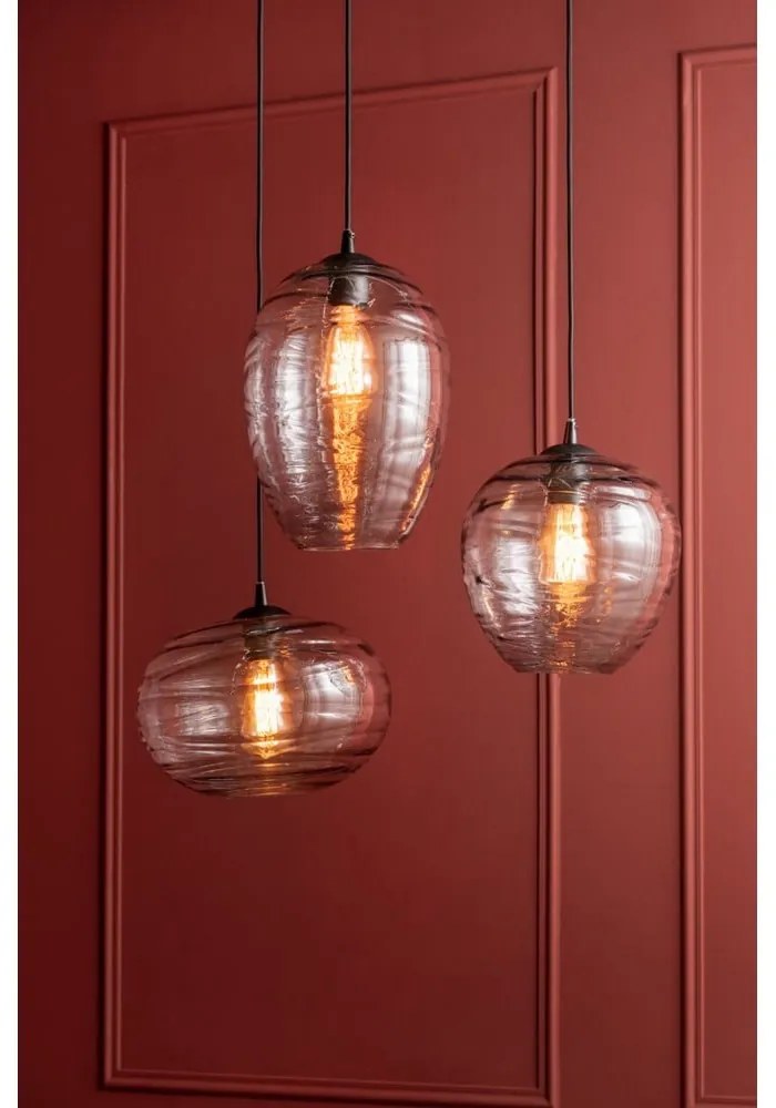 Висяща лампа от сиво стъкло, височина 21 cm Sphere - Leitmotiv