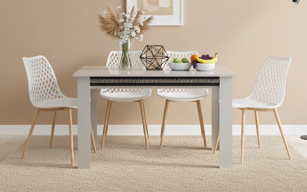 Комплект Трапезна маса Филда + 4 бр. Трапезен стол Вернар