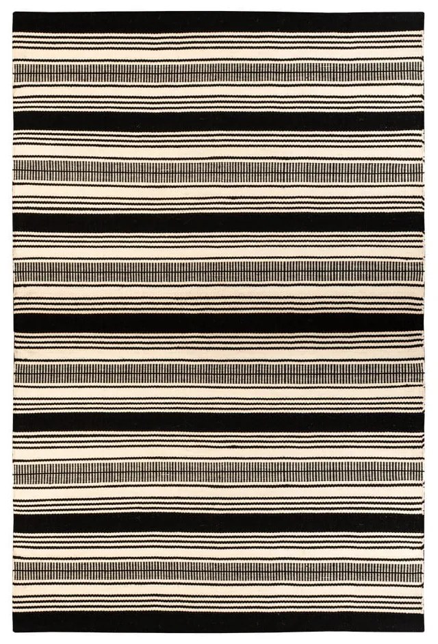 Черно-бял двустранен килим за открито, изработен от рециклирана пластмаса , 160 x 230 cm Zambezi - Green Decore