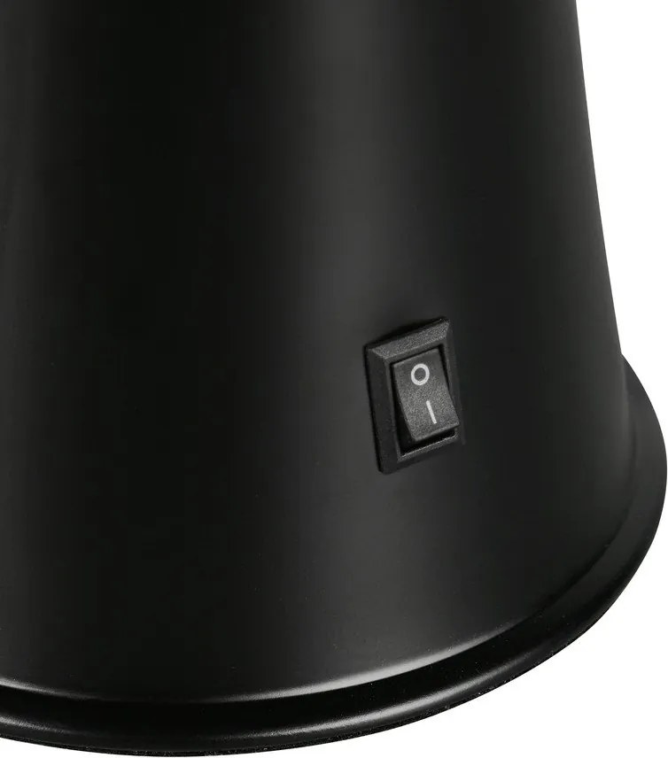 Черна LED лава лампа (височина 39,5 cm) Etna – Reality