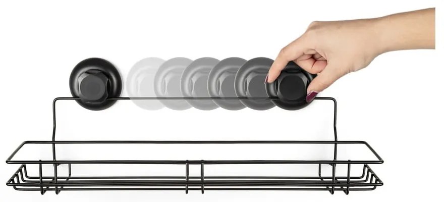 Черна кухненска етажерка, 45,5 x 12 cm Bestlock - Compactor