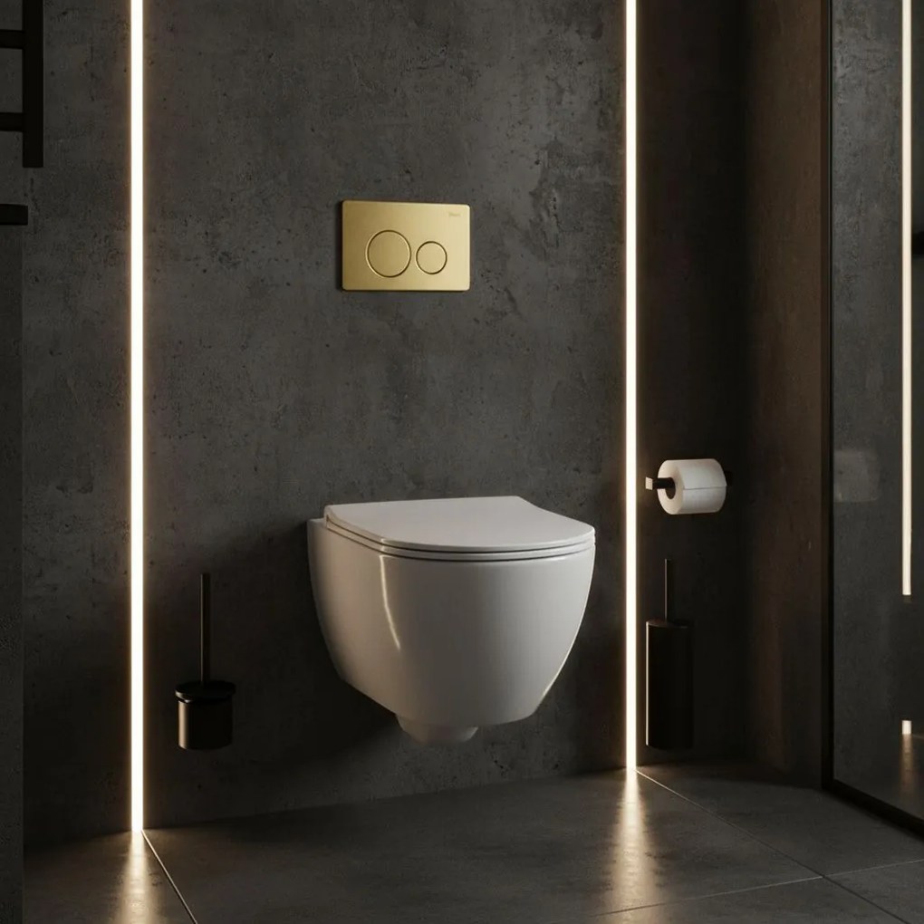 Бутон за тоалетна Rea I K011A-Q Gold Brush