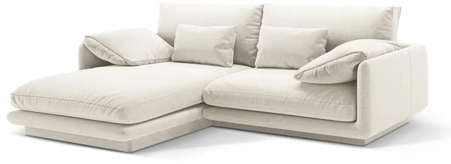 Бял ъглов диван (ляв ъгъл) Torino – Micadoni Home