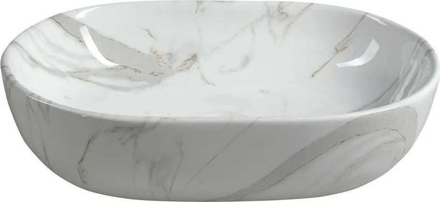 Бяла керамична мивка 59x42 cm Dalma – Sapho