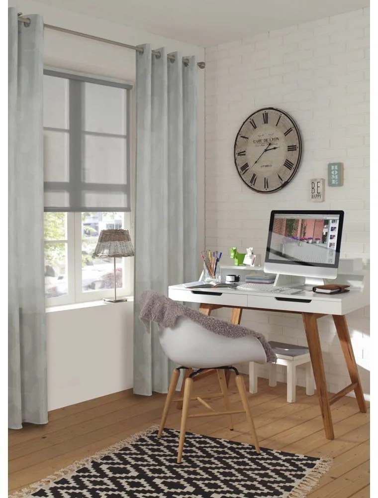 Светлосива завеса от жакард 140x245 cm Gingko – Sehlbach