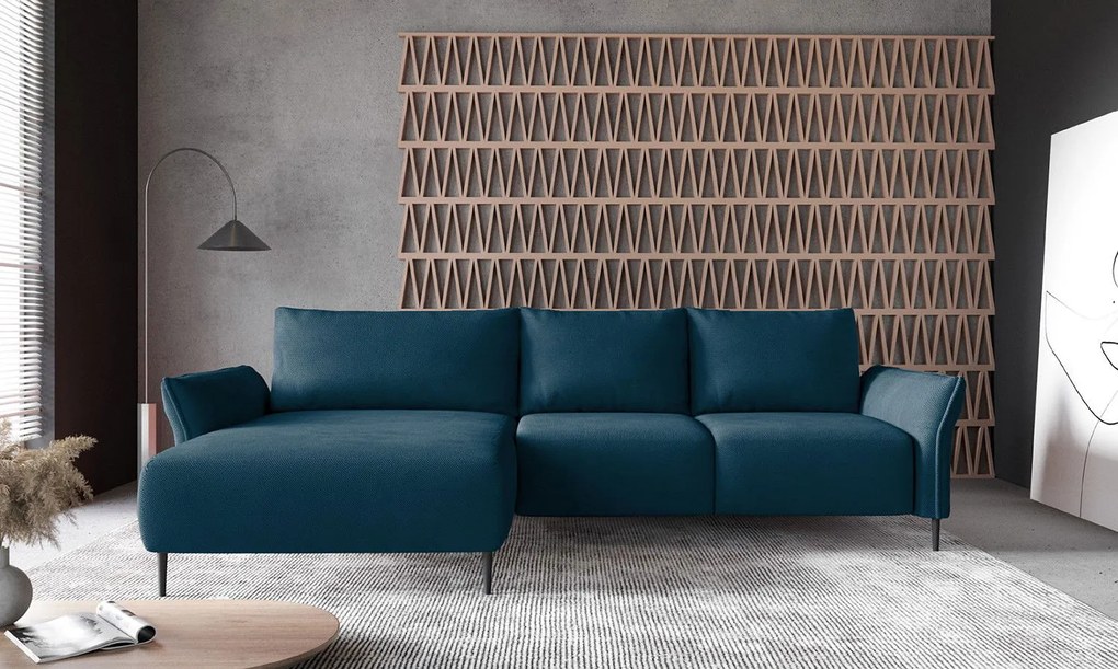 Ъглов диван Джозефин-петрол-ляв