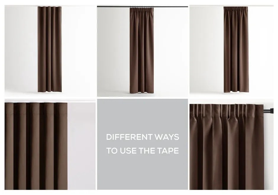 Кафяво dimout перде 140x245 cm Kierra – Restilo