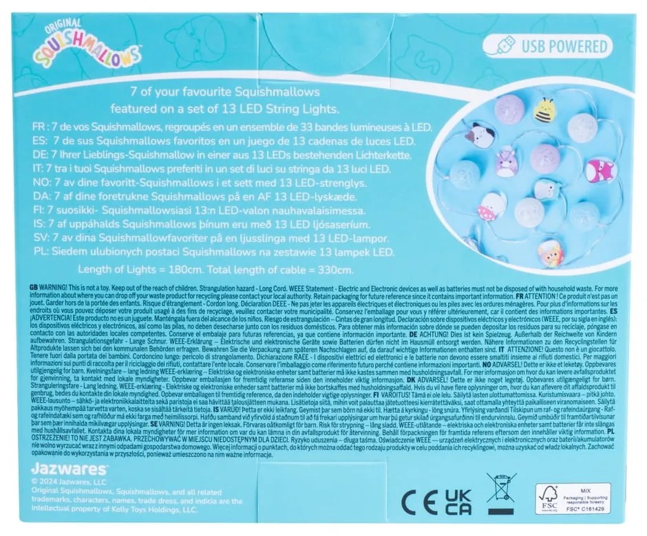 Детско осветително тяло Fizz – SQUISHMALLOWS