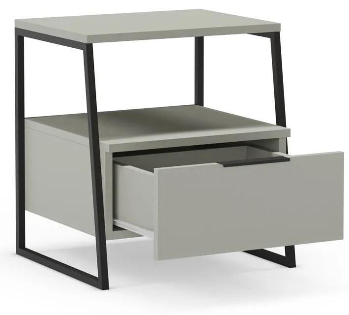 Зелено-сиво нощно шкафче Velia – Marckeric