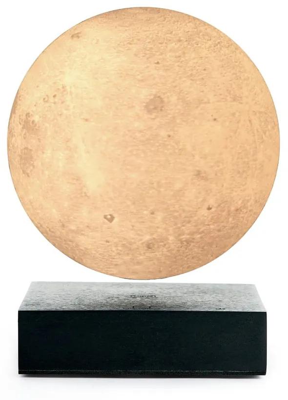 Черна левитираща настолна лампа във формата на луна Moon - Gingko