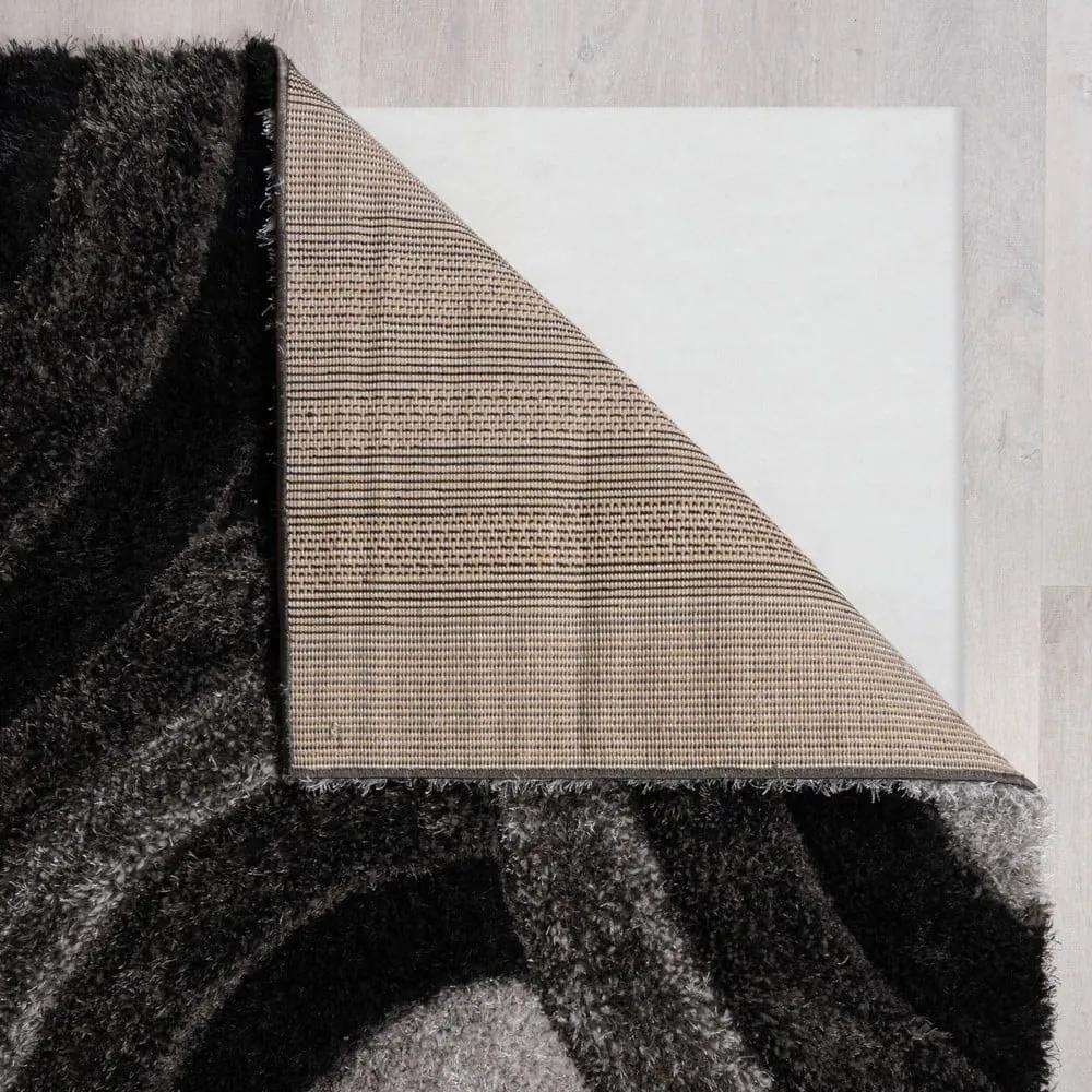 Черно-сив ръчно изработен килим от рециклирани влакна 120x170 cm Velvet – Flair Rugs