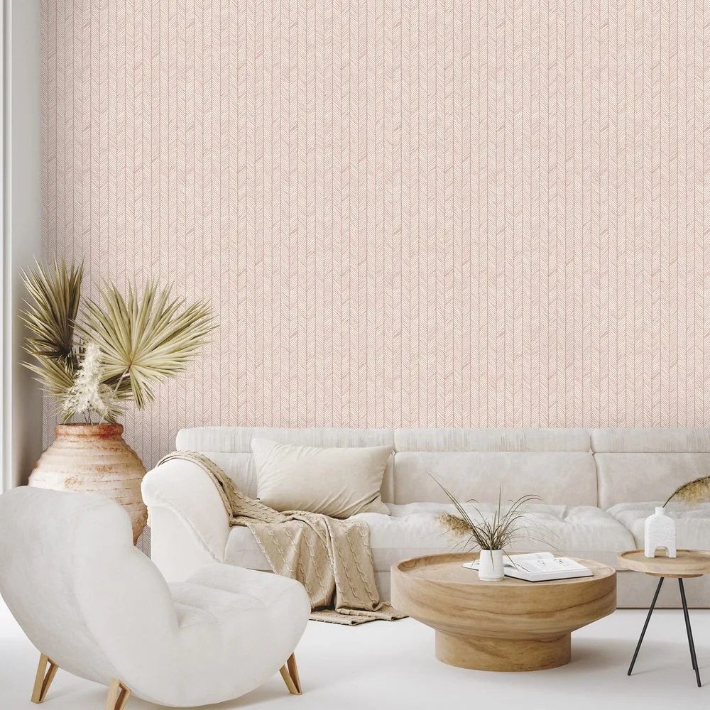 Самозалепващ фототапет – Нежни розови геометрични мотиви
