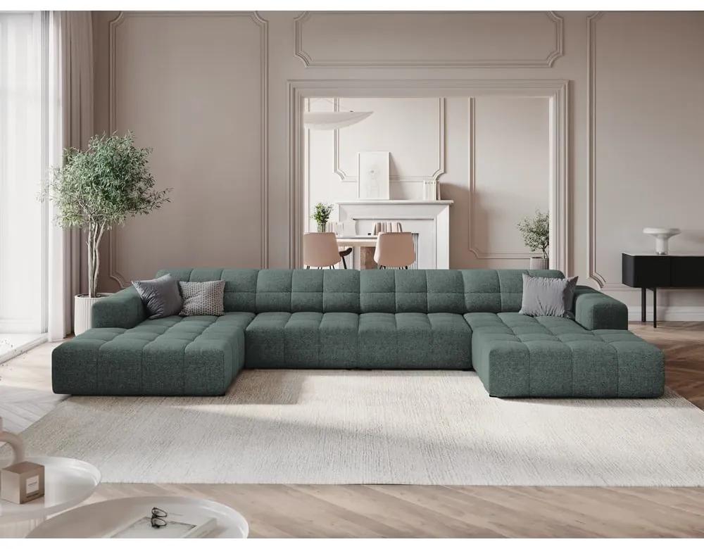 Тюркоазен ъглов диван (U-образен) Chicago - Cosmopolitan Design