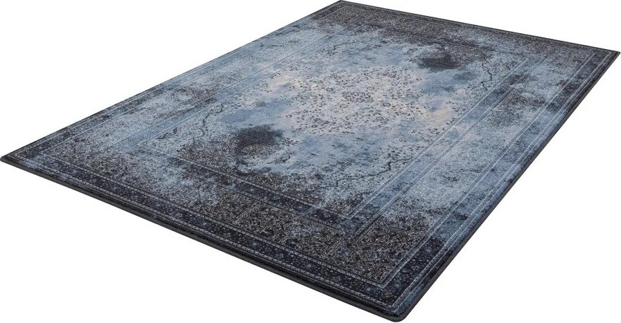 Син вълнен килим 160x240 cm Difida – Agnella