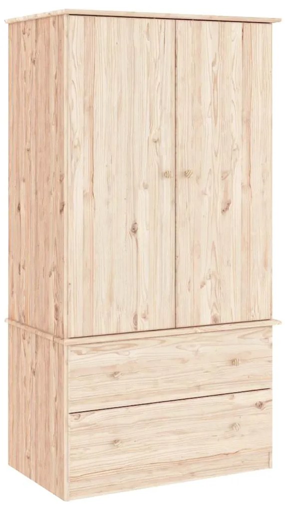 353929 vidaXL Гардероб ALTA, 90x55x170 см, бор масив