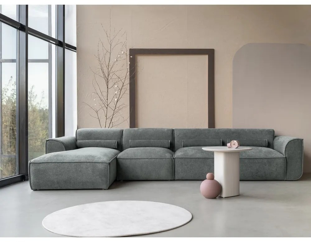 Зелен ъглов диван (ляв ъгъл) Flex Felix – Miuform