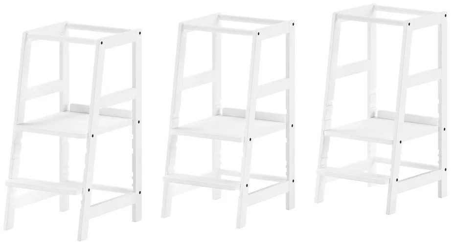 Бяла учебна кула от масивен бук Forrest – Vipack