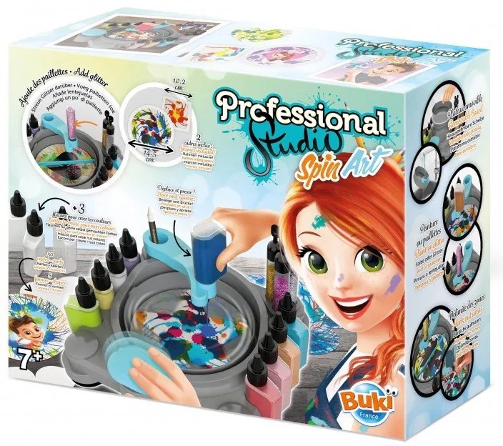 Buki France - Творчески комплект, Студио за рисуване, Spin art