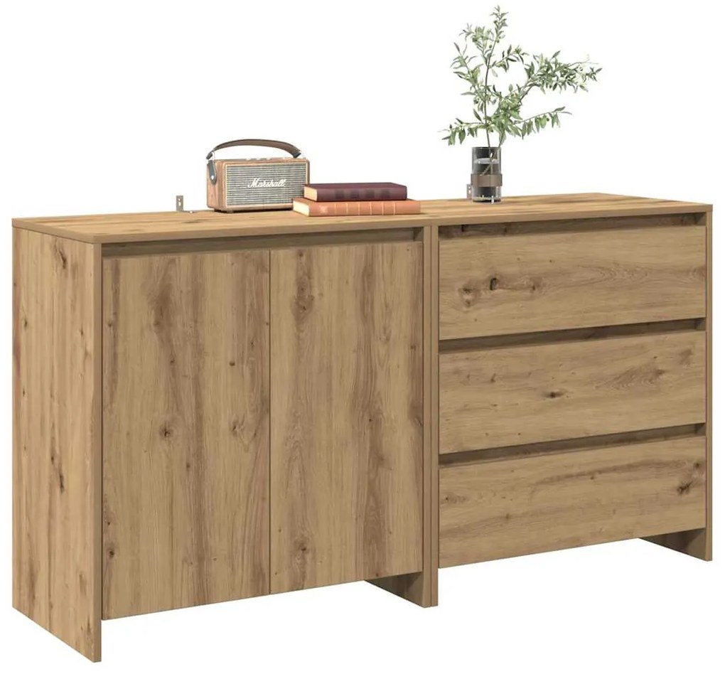 3329178 vidaXL 2 броя бюфет Artisan Oak Engineered Wood