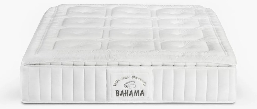 Матрак Нани, Bahama White Pearl, 160x200x35, Среден, Eластична пяна, Мемори пяна