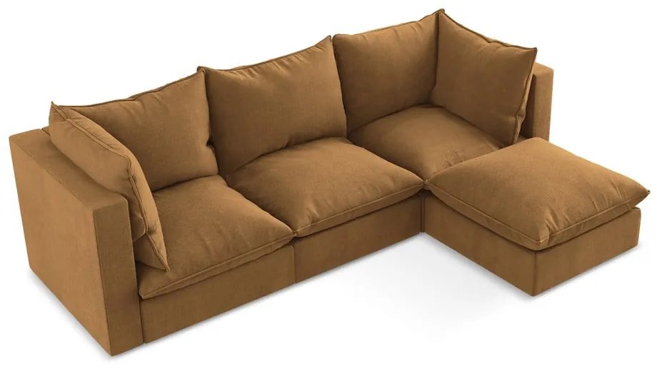 Теракотен ъглов диван (десен ъгъл) Manao – Makamii