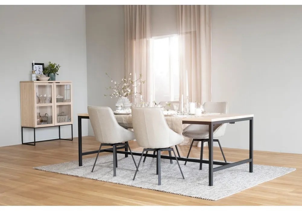 Бежов въртящ се стол Alison - Rowico