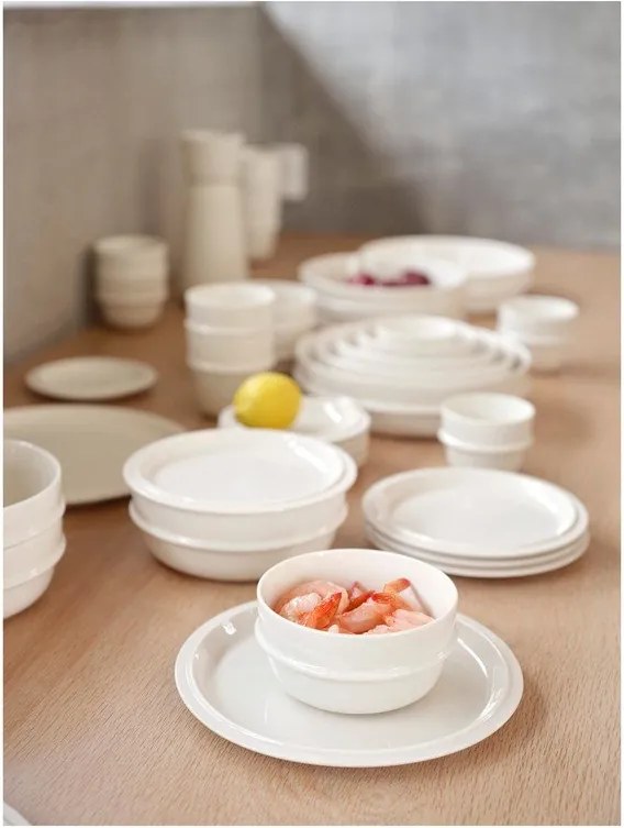 Кремава десертна порцеланова чиния ø 20 cm Eau – Zone