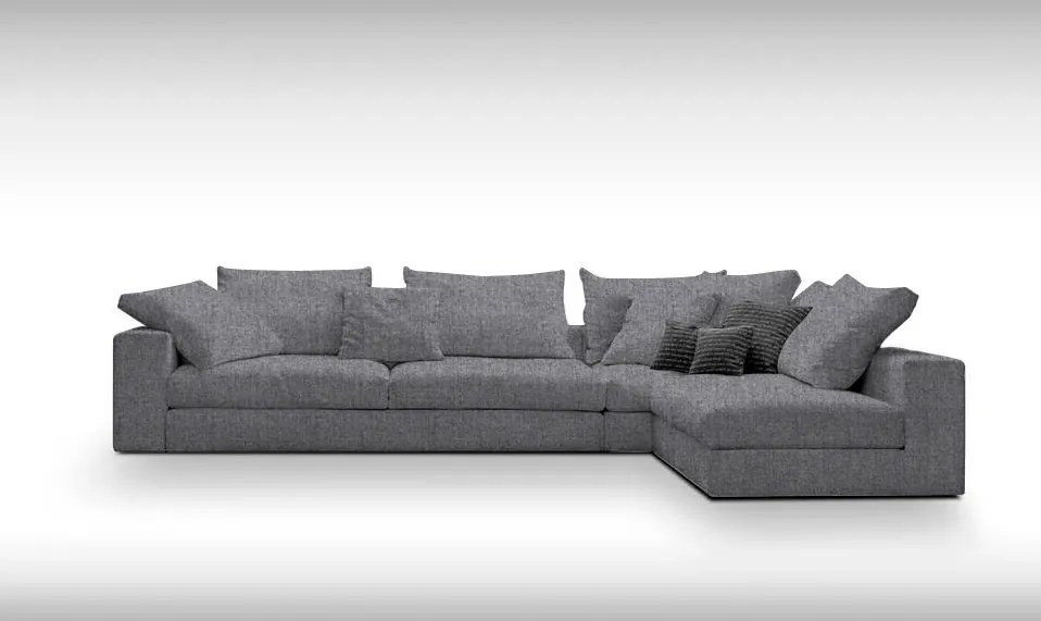 Ъгъл диван Гардероб лофт-Customizable-295φ 165β cm.-Gray